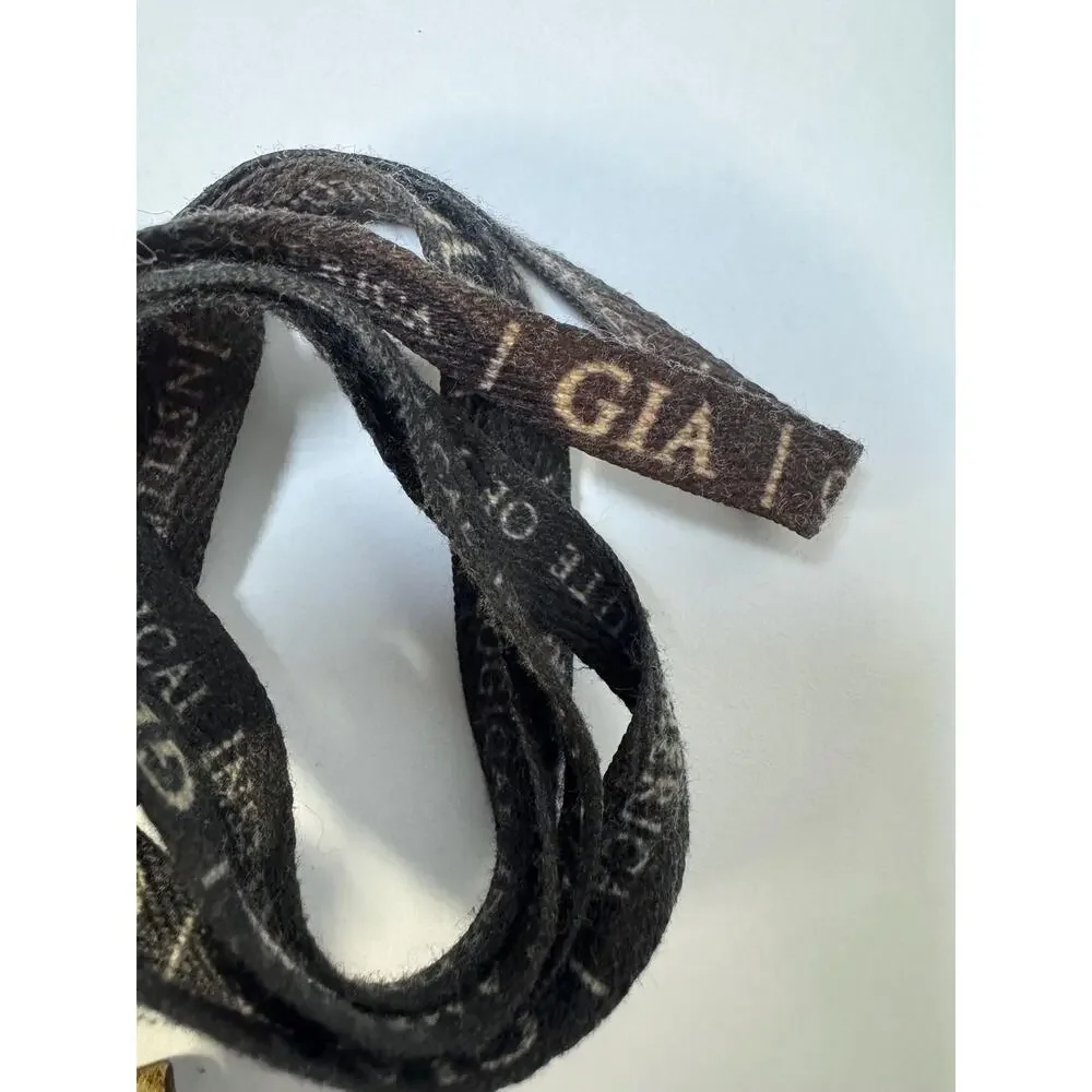 Vintage lanyard id tag GIA gemological institute of america